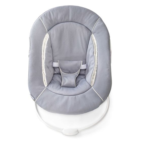 Hauck Alpha Plus Select Grigio Scuro Set 4 pezzi per neonati - Seggiolone + Attaccabimbi e dondolo 2in1 + Cuscino di seduta - Grigio Stretch