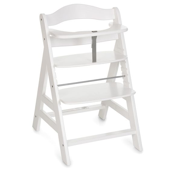 Hauck Alpha Plus Weiß - Newborn Set - Hochstuhl + Neugeboreneneinsatz & Wippe