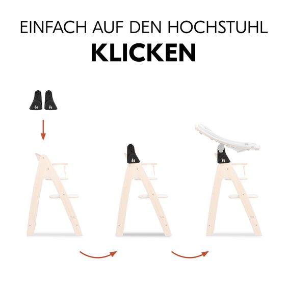 Hauck Arketa Adapter für Highchair Bouncer Eco - Black