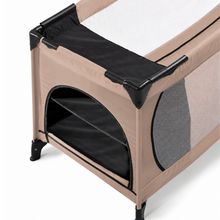Storage compartments for travel cot - Black