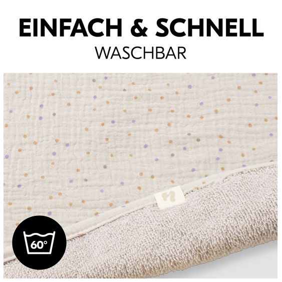 Hauck Auflage / Topper für Wickelauflagen wie Change N Clean - Beige Dots