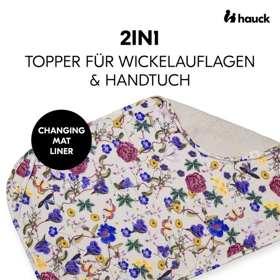 Hauck Cover / topper for changing mats such as Change N Clean - Floral Beige