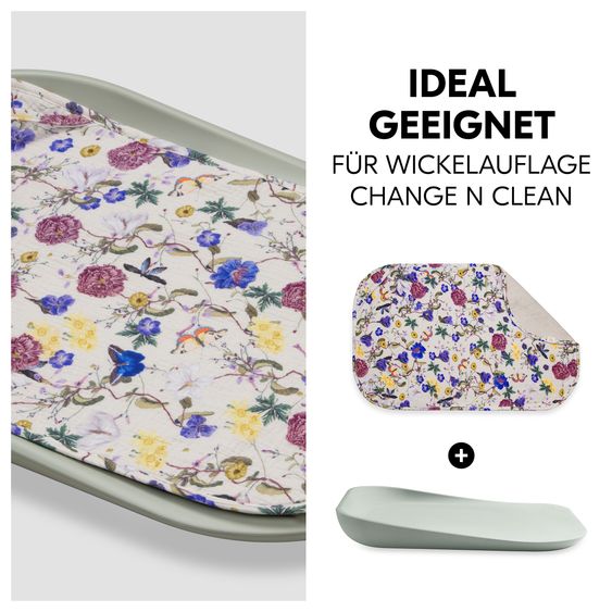 Hauck Cover / topper for changing mats such as Change N Clean - Floral Beige