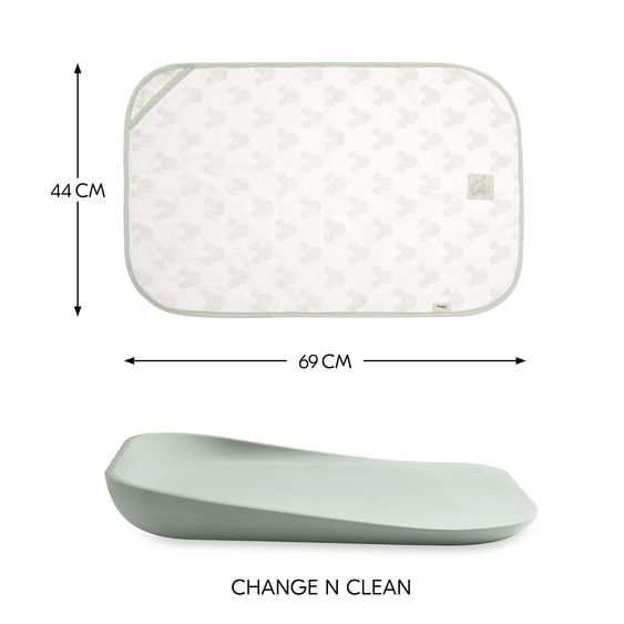 Hauck Auflage / Topper für Wickeltisch Mickey - Light Beige