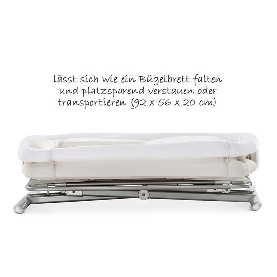 Hauck Baby Beistellbett - Face to Me (auch für Boxspringbetten geeignet) - Beige