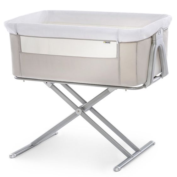 Hauck Baby Beistellbett - Face to Me (auch für Boxspringbetten geeignet) - Beige
