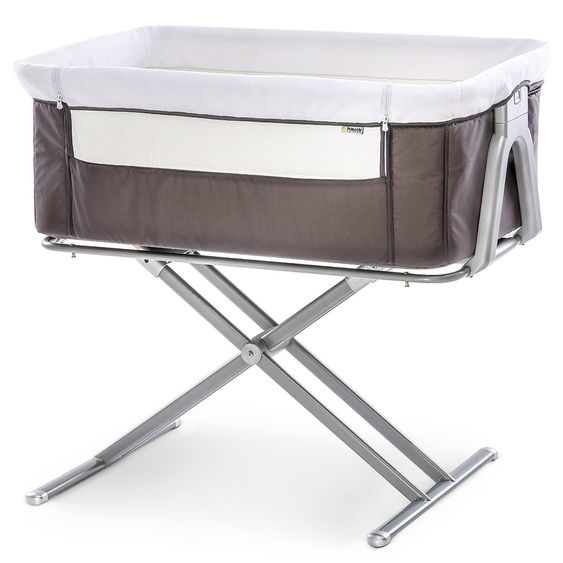 Hauck Baby side bed - Face to Me (also suitable for box spring beds) - Grey