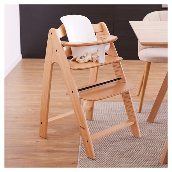 Hauck Baby-Sitz für Hochstühle Highchair Baby Seat (Rückenlehne und Schutzbügel) - White