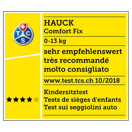 Hauck Seggiolino auto Comfort Fix - Nero Grigio