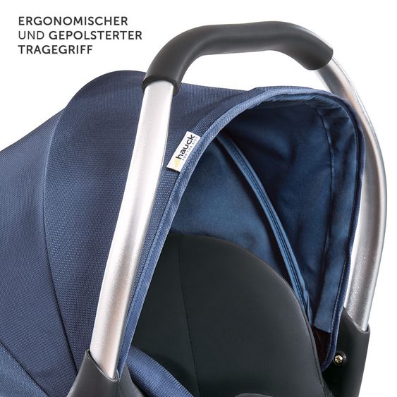 Hauck Babyschale Comfort Fix Set - inkl. Isofix-Base - Denim Grey