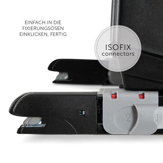 Hauck Babyschale Comfort Fix Set - inkl. Isofix-Base - Denim Grey