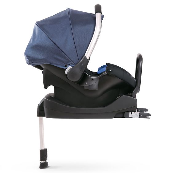 Hauck Babyschale Comfort Fix Set - inkl. Isofix-Base - Denim Grey