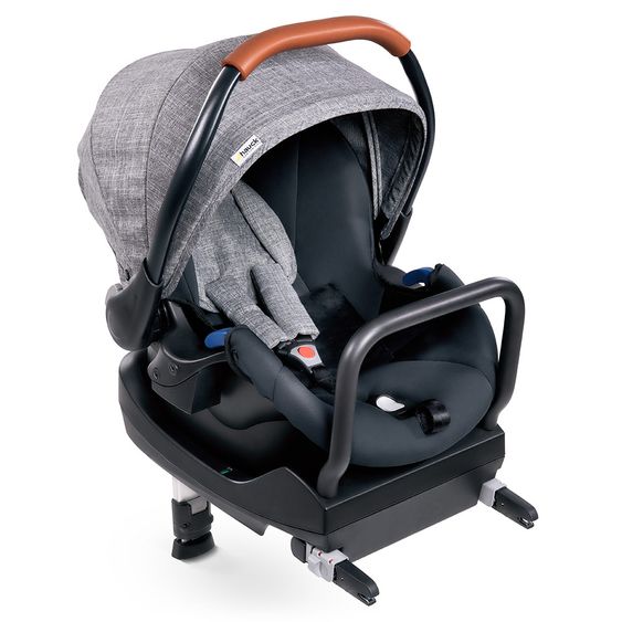 Hauck Babyschale Comfort Fix Set - inkl. Isofix-Base - Melange Grey