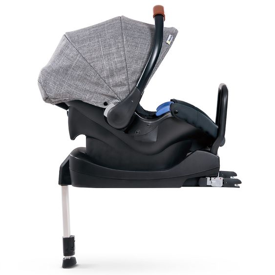 Hauck Babyschale Comfort Fix Set - inkl. Isofix-Base - Melange Grey