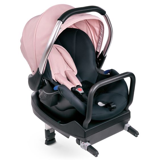 Hauck Babyschale Comfort Fix Set - inkl. Isofix-Base - Pink Grey