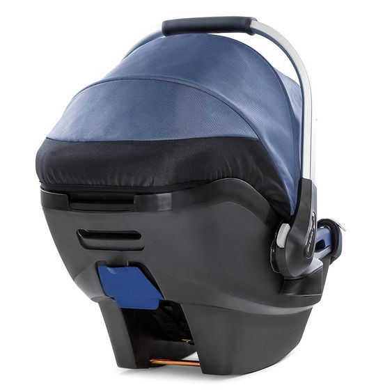 Hauck Babyschale iPro Baby - i-Size (ab Geburt bis 18 Monate) inkl. Sitzverkleinerer und Sonnenverdeck - Denim