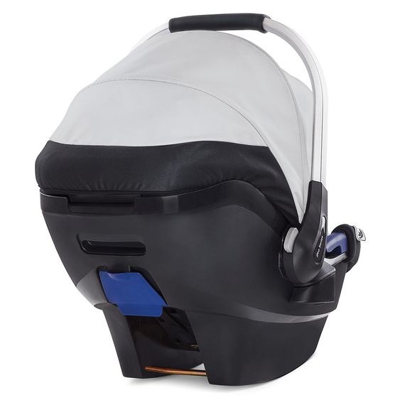 Hauck Babyschale iPro Baby - i-Size (ab Geburt bis 18 Monate) inkl. Sitzverkleinerer und Sonnenverdeck - Lunar
