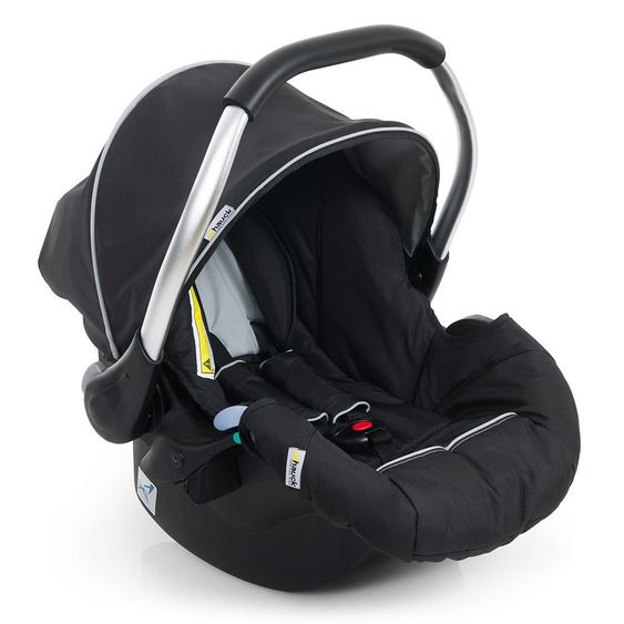Hauck Babyschale Zero Plus Comfort für Duett 2 - inkl. Adapter - Black