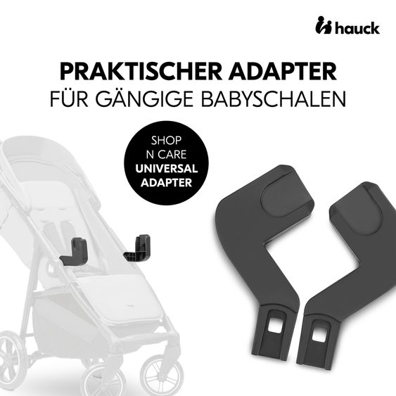 Hauck Adattatore per seggiolino auto per passeggino Shop N Care - Nero