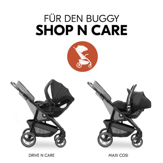 Hauck Adattatore per seggiolino auto per passeggino Shop N Care - Nero