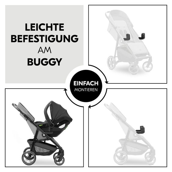 Hauck Adattatore per seggiolino auto per passeggino Shop N Care - Nero