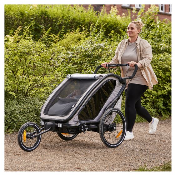 Hauck Babysitz / Neugeboreneneinsatz Baby Lounger 2 für alle Hauck Fahrradanhänger - Grey