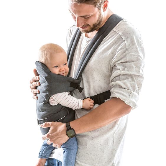 Hauck Babytrage 2-Way Carrier - Melange Charcoal