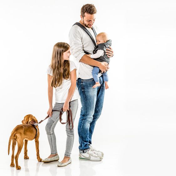 Hauck Babytrage 2-Way Carrier - Melange Charcoal