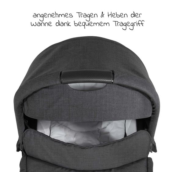 Hauck Baby bath for buggy Colibri - Melange Black