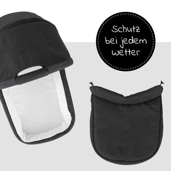 Hauck Baby bath for buggy Colibri - Melange Black