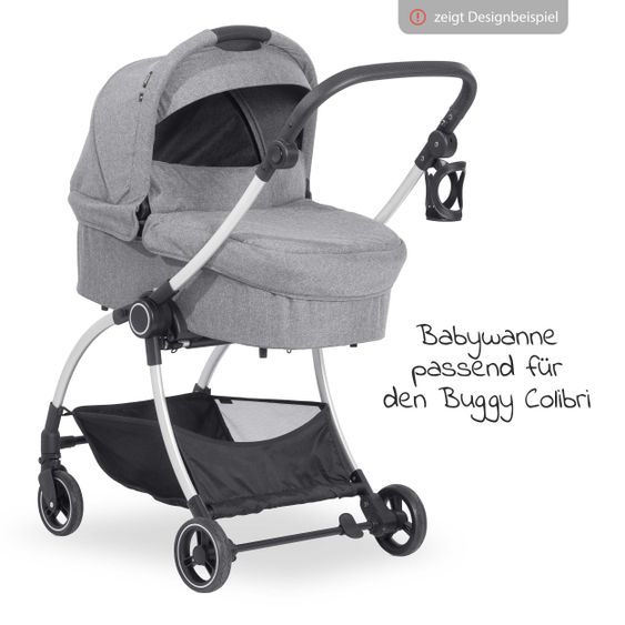 Hauck Baby bath for buggy Colibri - Melange Grey