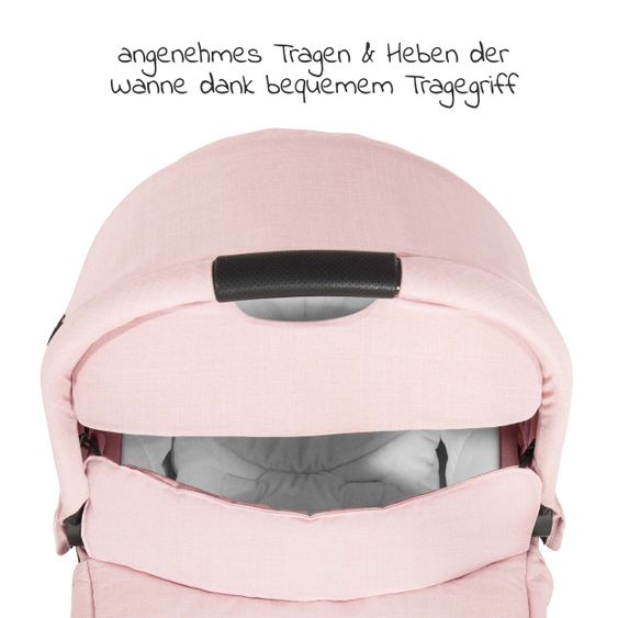 Hauck Babywanne für Buggy Colibri - Melange Rose