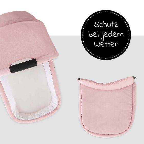 Hauck Babywanne für Buggy Colibri - Melange Rose