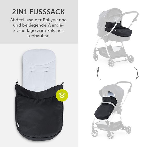 Hauck Babywanne für Eagle 4S Sportwagen - Black Grey
