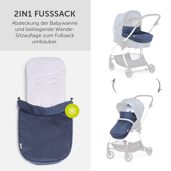Hauck Babywanne für Eagle 4S Sportwagen - Denim Grey