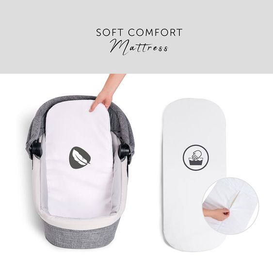 Hauck Babywanne für Eagle 4S Sportwagen - Melange Grey