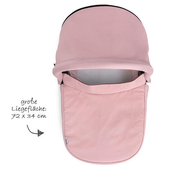 Hauck Baby Carrycot for Eagle 4S Stroller - Pink Grey