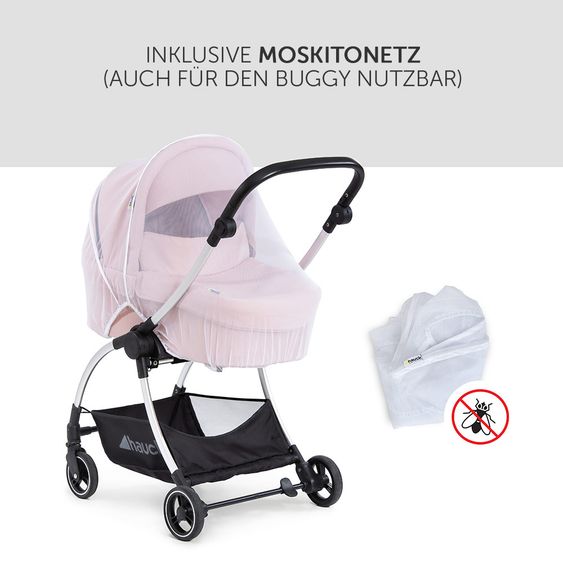 Hauck Baby Carrycot for Eagle 4S Stroller - Pink Grey