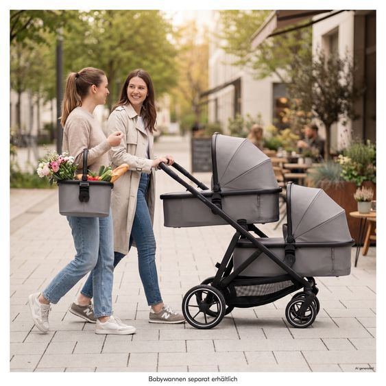 Hauck Babywanne Grow N Care - Dark Grey