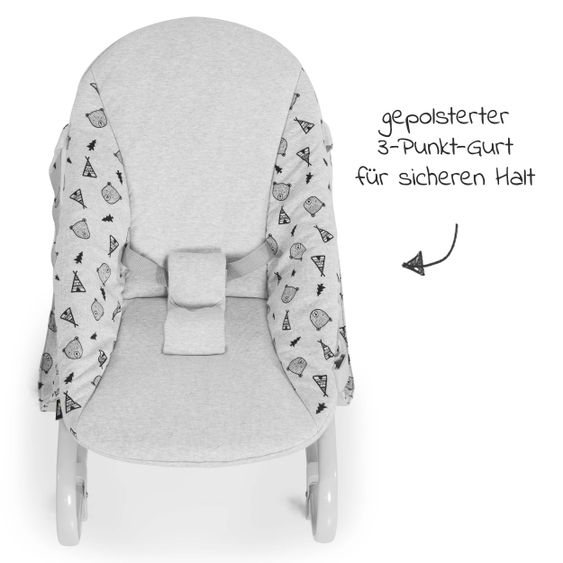 Hauck Babywippe Bouncer Deluxe - Nordic Grey