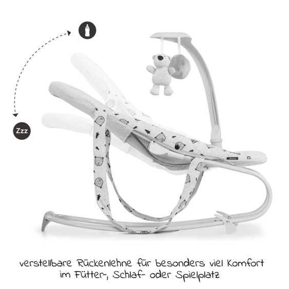 Hauck Babywippe Bouncer Deluxe - Nordic Grey