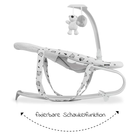 Hauck Babywippe Bouncer Deluxe - Nordic Grey