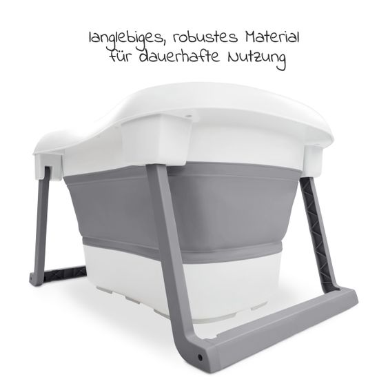 Hauck Badewanne Wash N Fold L - White / Stone - Gr. L