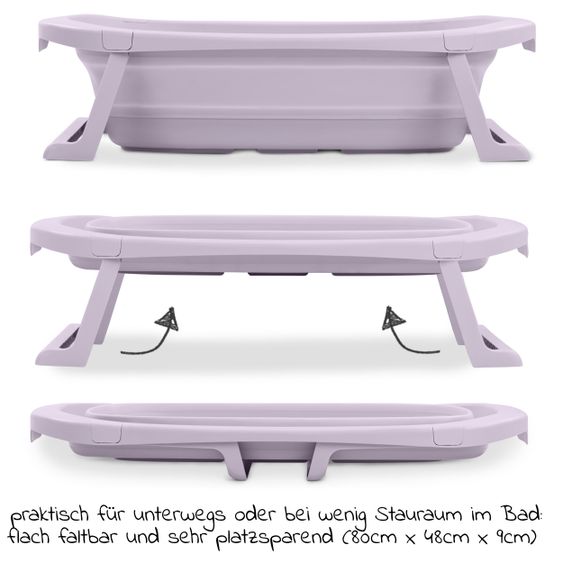 Hauck Badewanne Wash N Fold M - Lavender