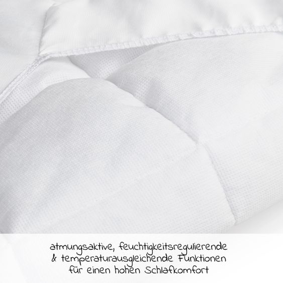 Hauck Bed Me - Topper für Reisebett- Matratzen 60 x 120 cm - White