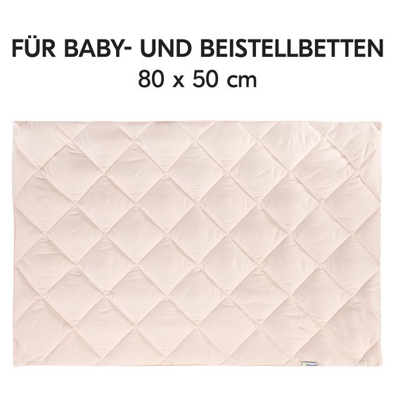 Hauck Bed Me Topper for travel cot mattresses 80 x 50 cm - Beige