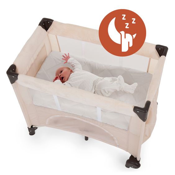 Hauck Bed Me Topper for travel cot mattresses 80 x 50 cm - Beige