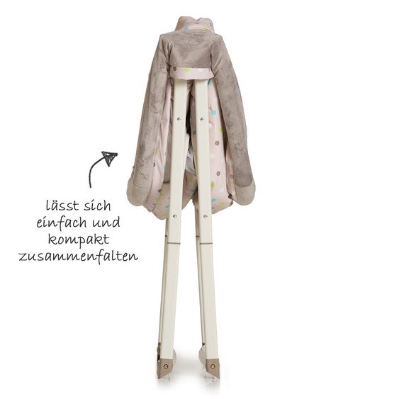 Hauck Beistellbett Dreamer (faltbar inkl. Matratze) - Multi Dots Sand