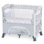 Beistellbett Sleep N Care Plus (80 x 44 cm) - faltbar, inkl. Transporttasche - Teddy Grey