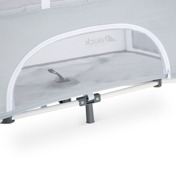 Hauck Beistellbett Sleep N Care Plus (80 x 44 cm) - faltbar, inkl. Transporttasche - Teddy Grey